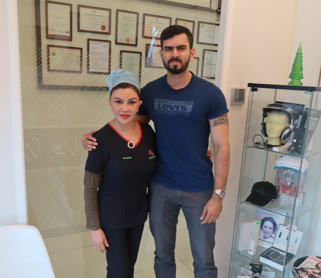 Dr Inder and Patient at Hair Transplant Centre Malaysia