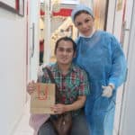 Dr Inder With Patient After Hair Transplant Done