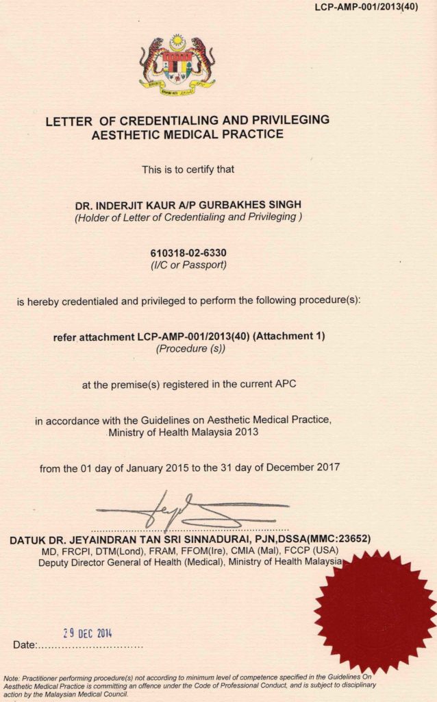Dr Inder LCP
